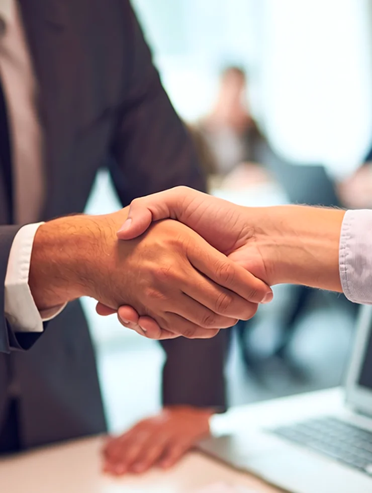 Команда обсуждает стратегию маркетинга с единым партнёром по digital, выставкам и мерчу