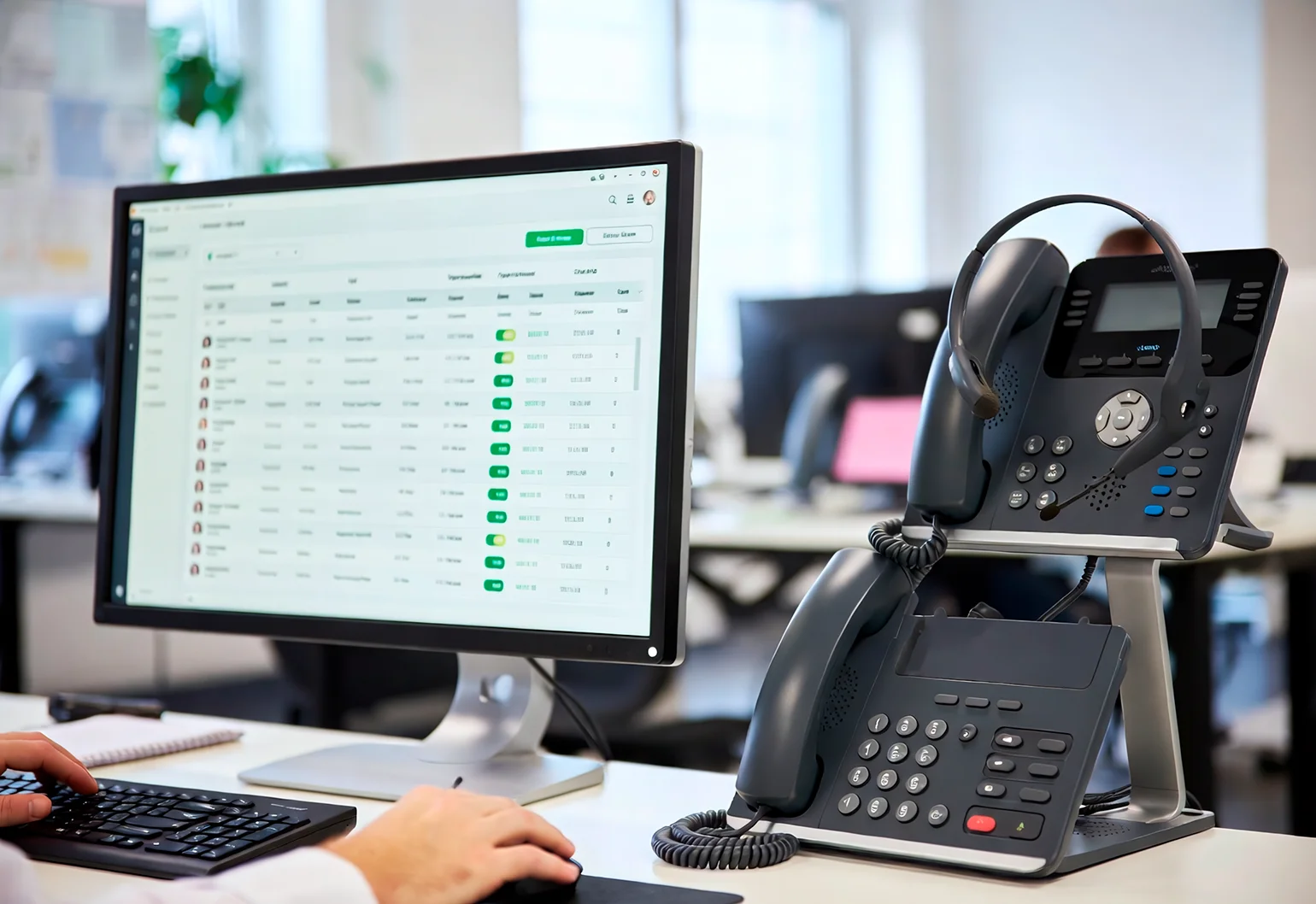 Команда смотрит на дашборд CRM с аналитикой звонков и сделок